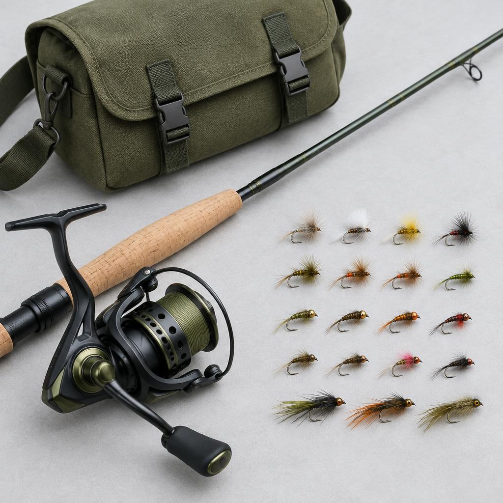 Fishing equipment ready for a day on the water